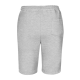 12AM Embroidered Black Logo Fleece Shorts