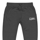 12AM Embroidered Black Logo Fleece Sweatpants