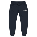 12AM Embroidered Black Logo Fleece Sweatpants
