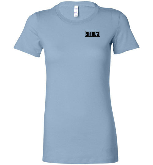 Swoly Black Double Logo Ladies Tee