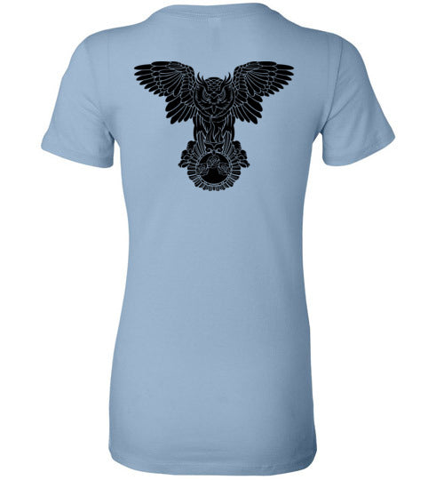 Swoly Black Double Logo Ladies Tee