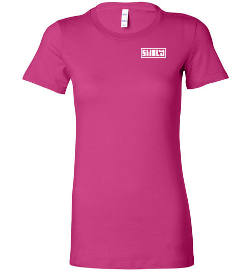 Swoly White Double Logo Ladies Tee