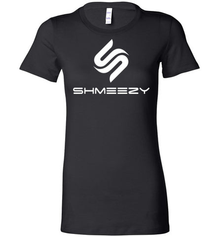 Shmeezy White Logo Ladies Tee