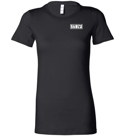 Swoly White Double Logo Ladies Tee