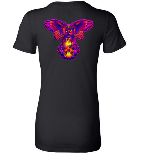 Swoly White Double Logo Ladies Tee