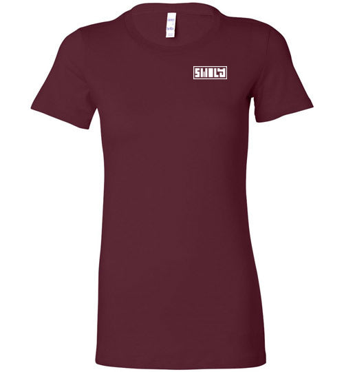 Swoly White Double Logo Ladies Tee