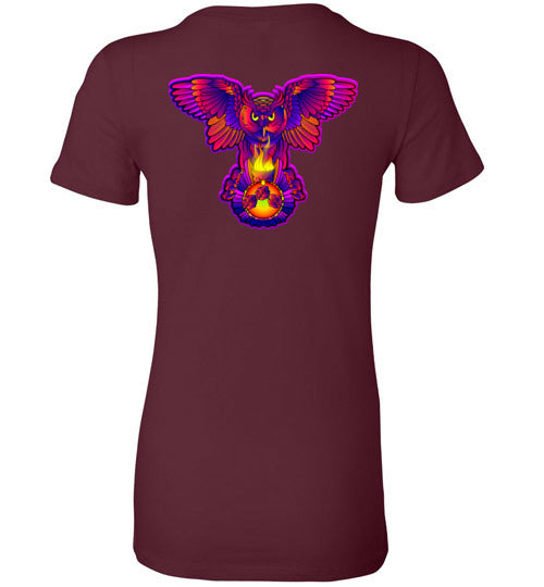 Swoly White Double Logo Ladies Tee