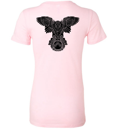Swoly Black Double Logo Ladies Tee