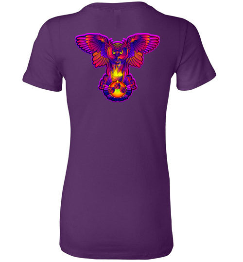 Swoly White Double Logo Ladies Tee