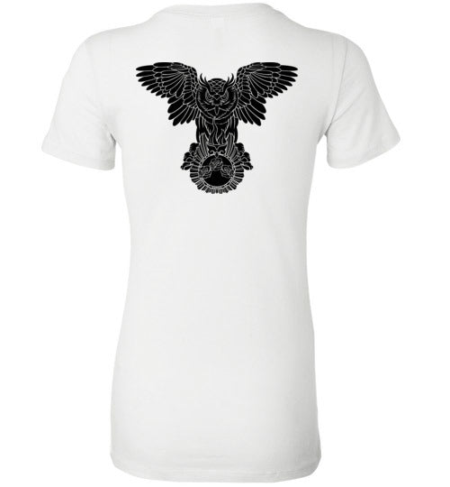 Swoly Black Double Logo Ladies Tee