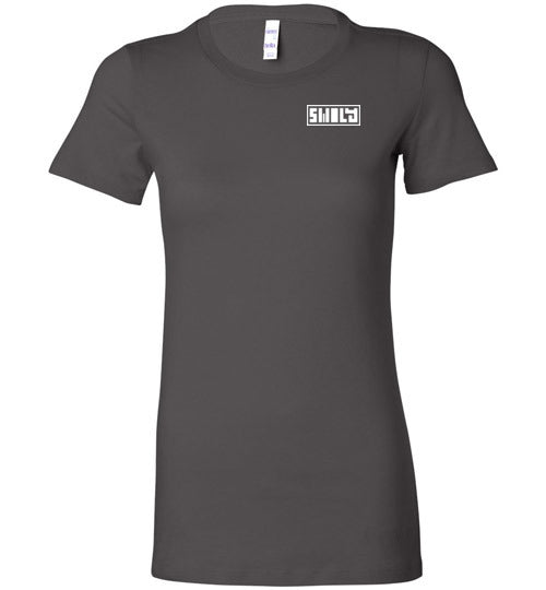 Swoly White Double Logo Ladies Tee