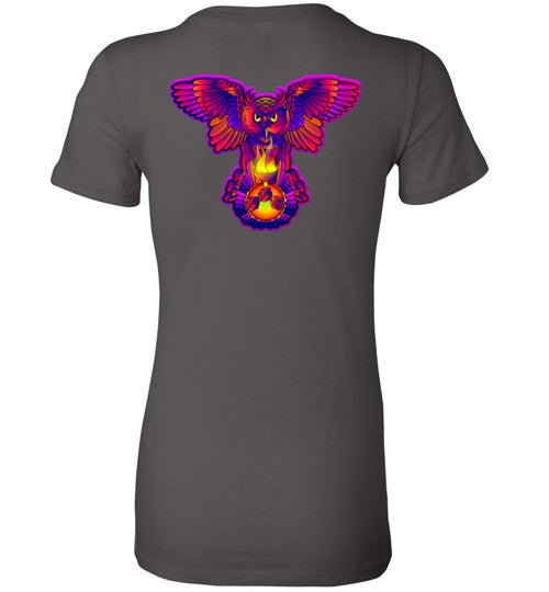 Swoly White Double Logo Ladies Tee