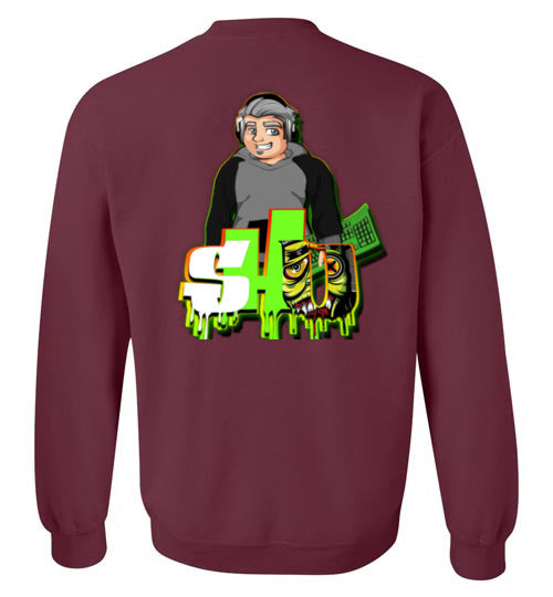 SumHairy_dad Gaming Double Logo Crewneck