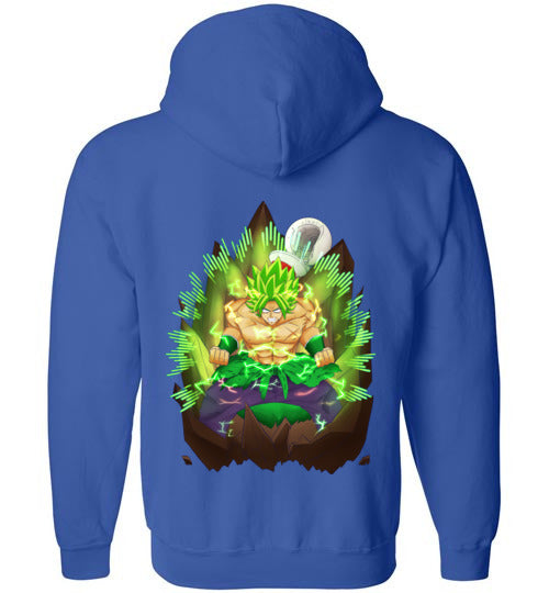 Young_vile Zip-Up Logo Hoodie