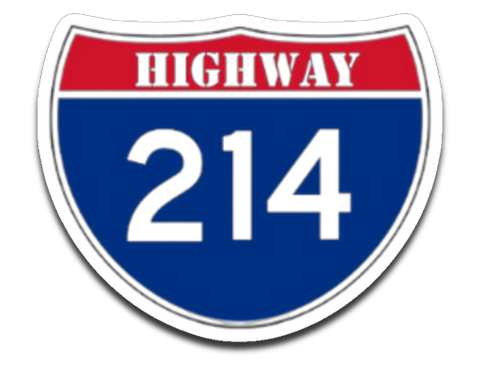 Highway 214 Sticker