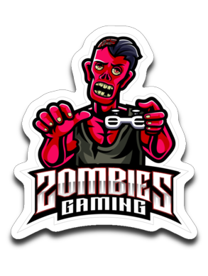 Zombies Gaming Sticker