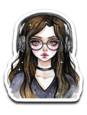 Spooky Babe Gaming Sticker