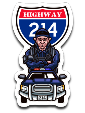 Highway 214 Sticker