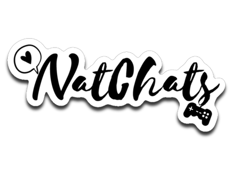 NatChats Black Logo Sticker
