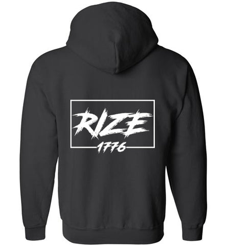 RIZE1776 Logo Zip Hoodie