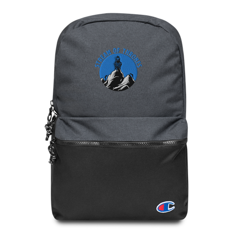 Stream of Thrones Embroidered Champion Backpack