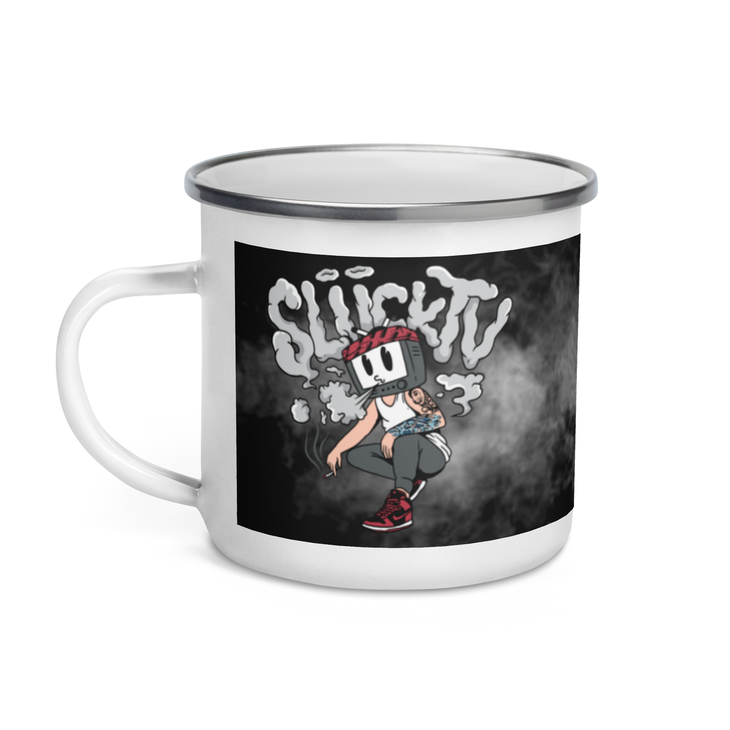 SliickTV Enamel Mug