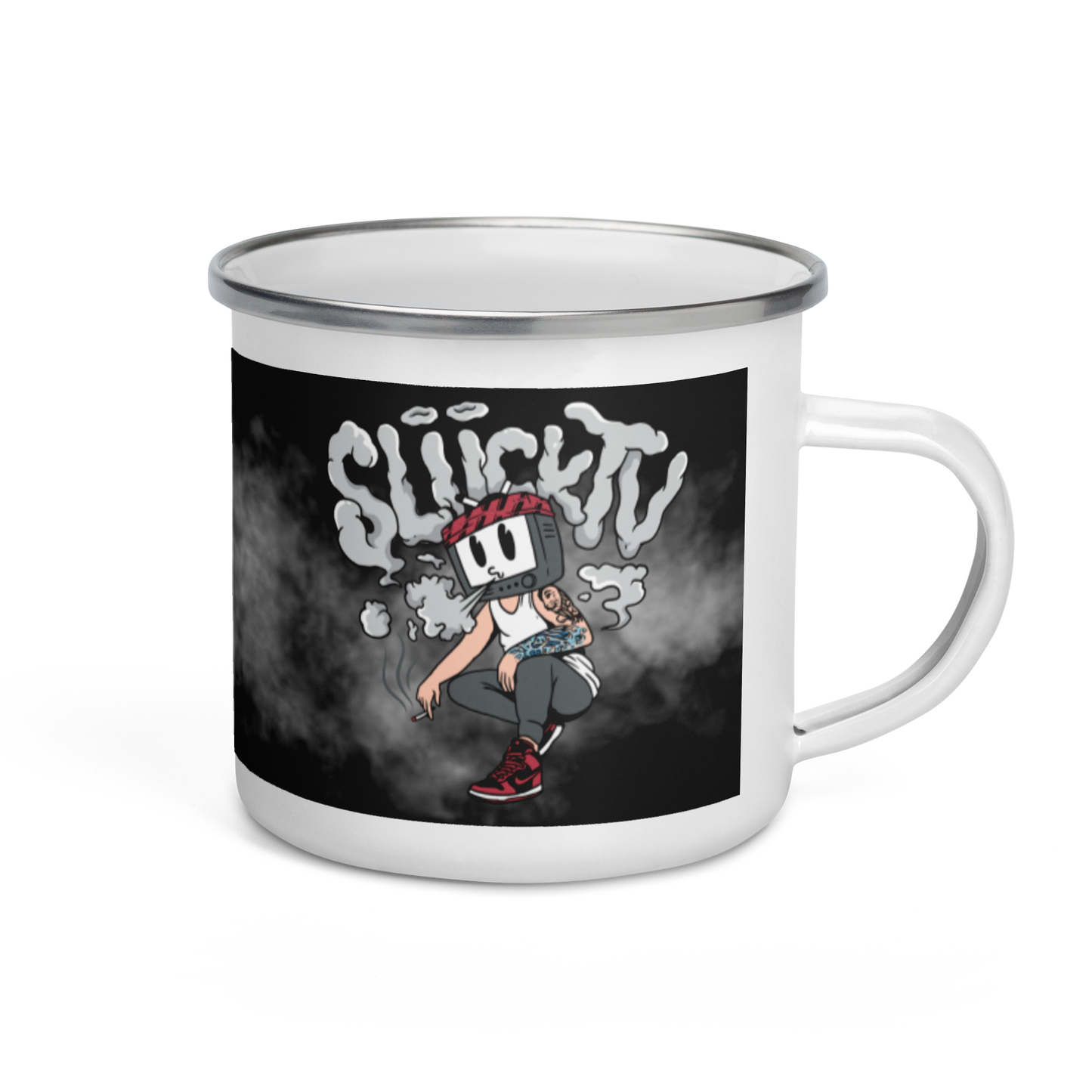 SliickTV Enamel Mug