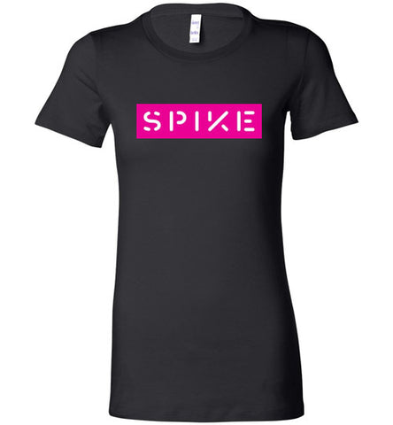 Spike Pink Logo Ladies Tee