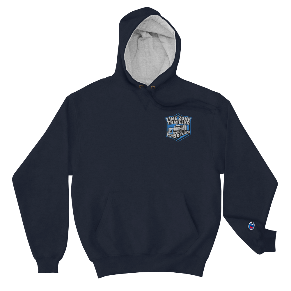 TimeZone Traveler Embroidered Champion Hoodie