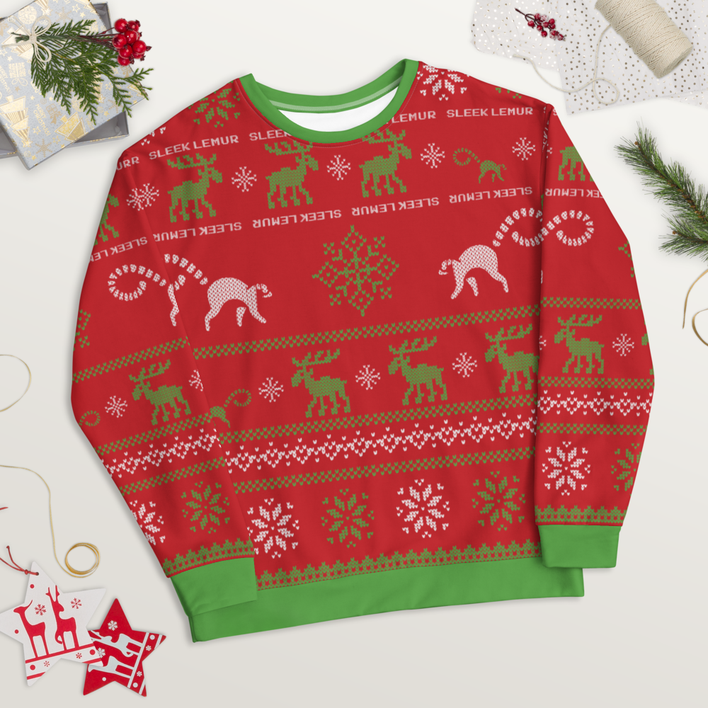 SleekLemur Ugly Christmas Sweater