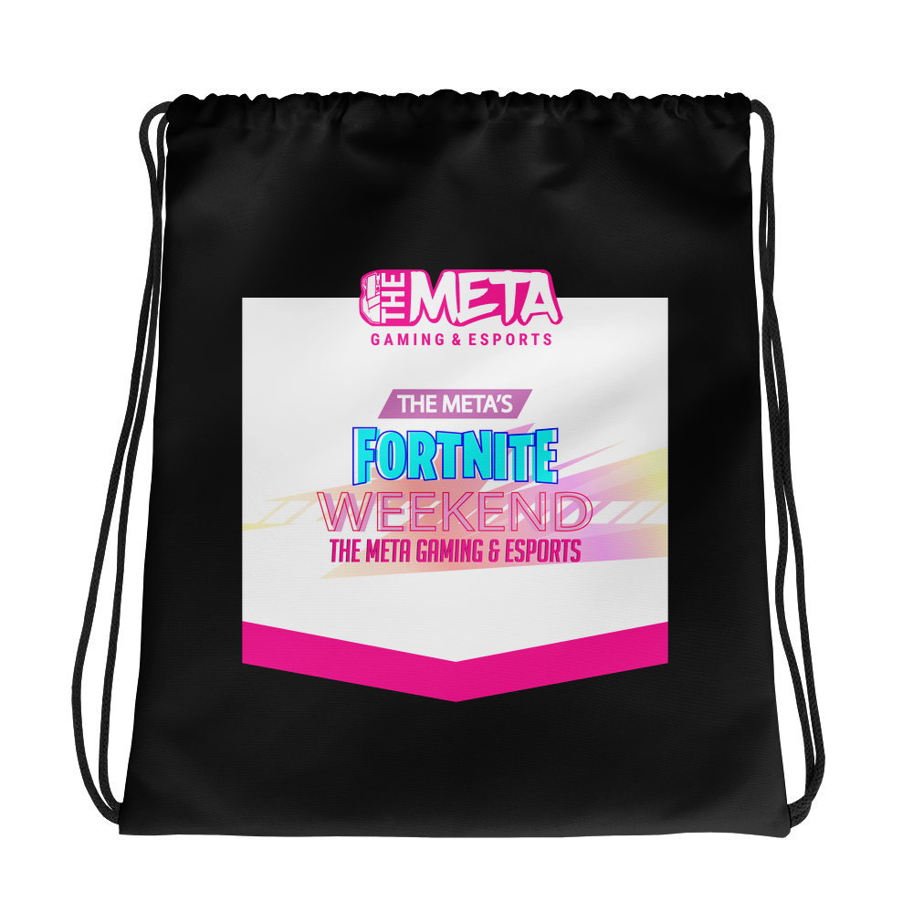 The Meta Fortnite Weekend Drawstring Bag
