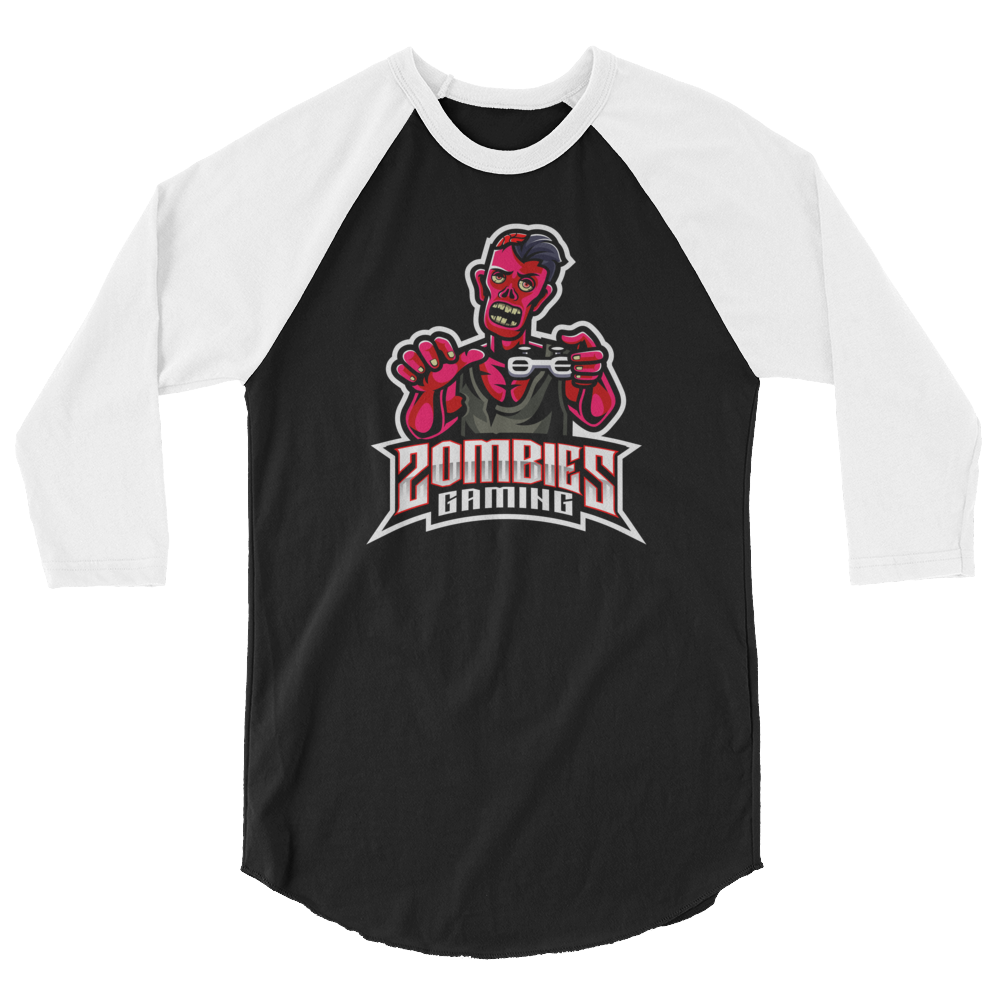 Zombies Gaming Baseball Tee