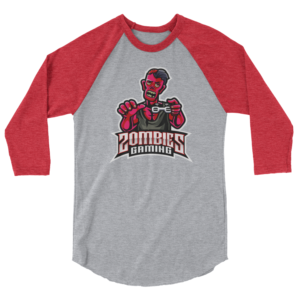 Zombies Gaming Baseball Tee
