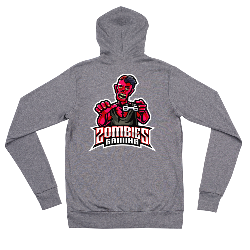Zombies Gaming Zip Up Hoodie