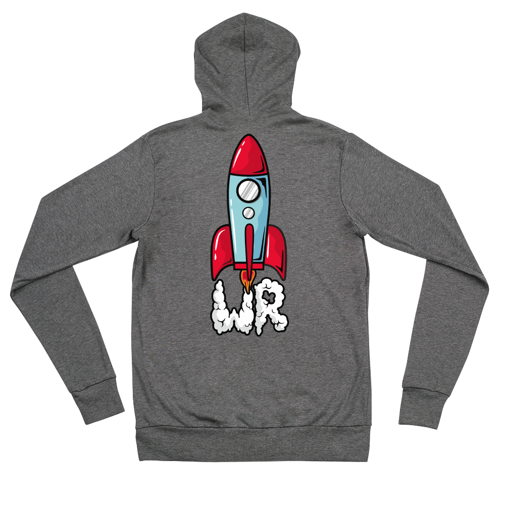 Wanderingrocket zip hoodie