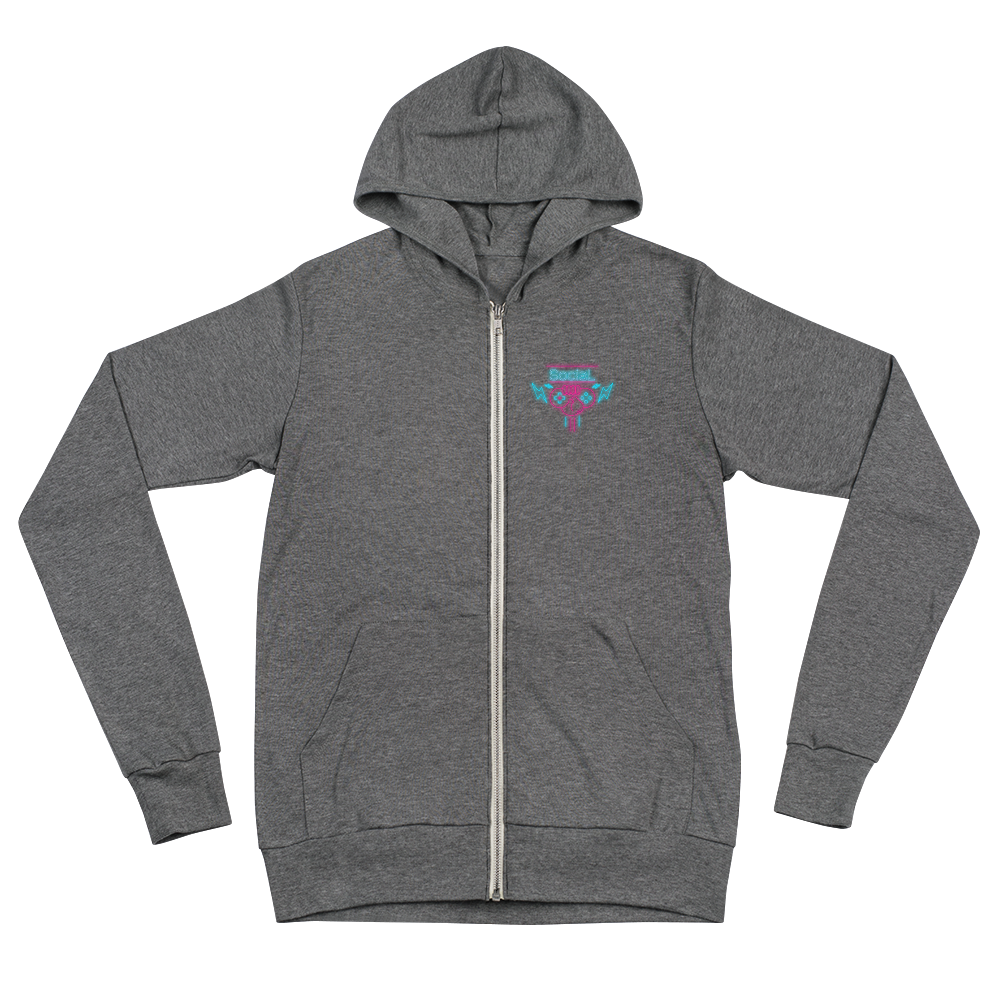 SociaL zip hoodie
