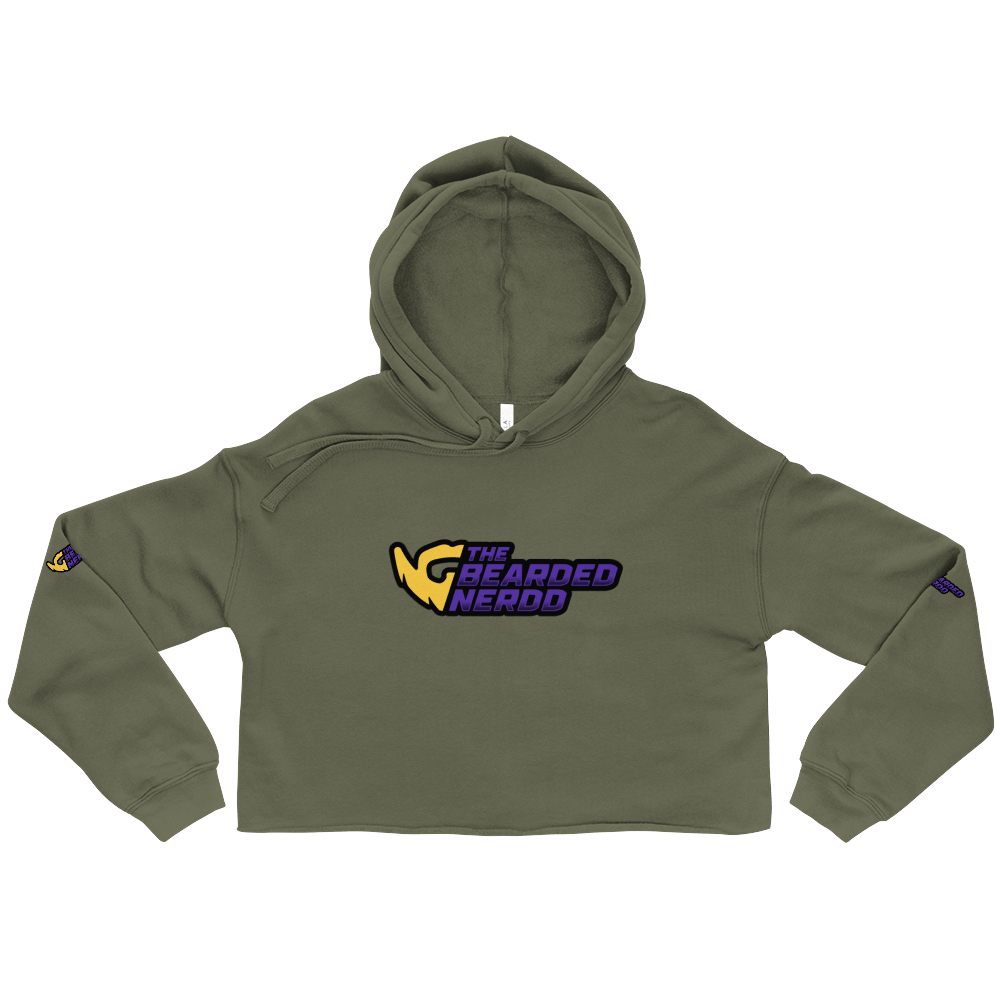 TheBeardedNerdd Crop Hoodie