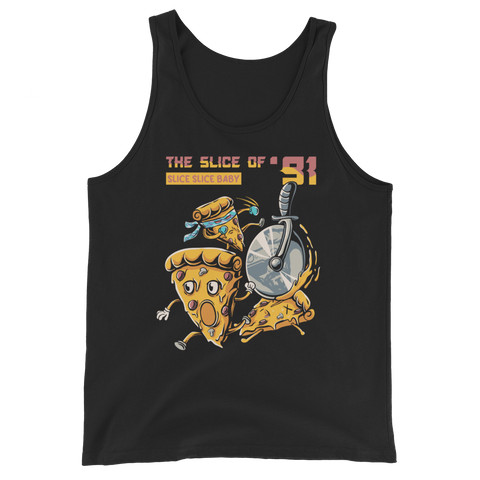 Pizza The Dude Slice Of '91 Doodle Daddy Tank Top
