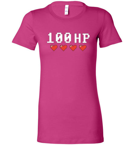 100hp Gaming Ladies Premium Logo Tee