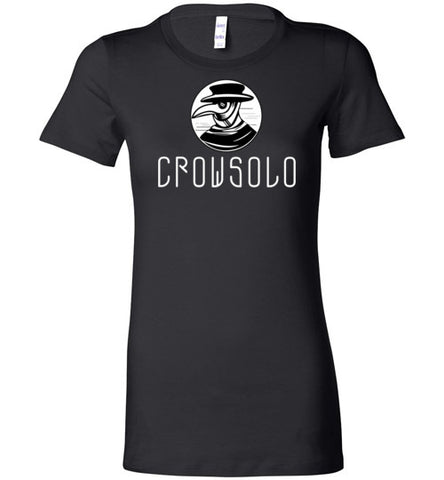 CrowSolo Black Ladies Logo Tee