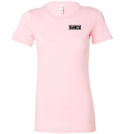 Swoly Black Double Logo Ladies Tee