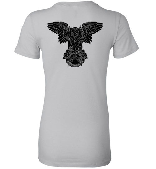 Swoly Black Double Logo Ladies Tee