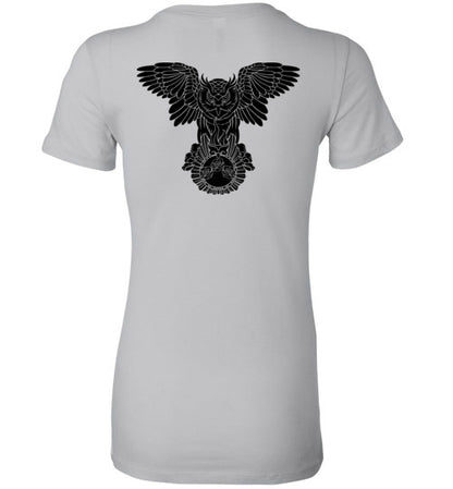 Swoly Black Double Logo Ladies Tee