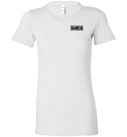 Swoly Black Double Logo Ladies Tee