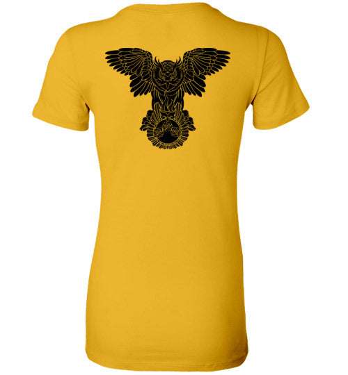 Swoly Black Double Logo Ladies Tee