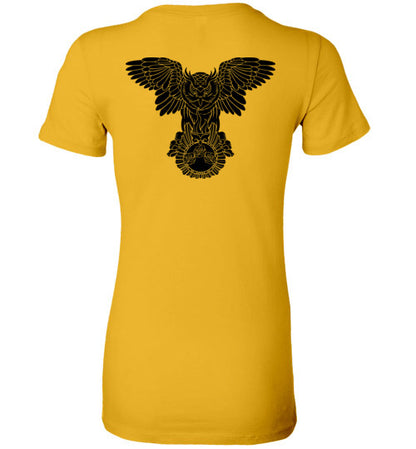 Swoly Black Double Logo Ladies Tee