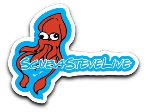 ScubaSteveLIVE Logo Sticker