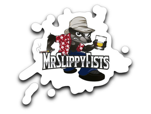 Mr Slippy Fists Sticker