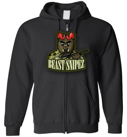 Beast_Snipez Zip-Up Hoodie