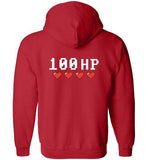 100hp Gaming Zip-Up Logo Hoodie